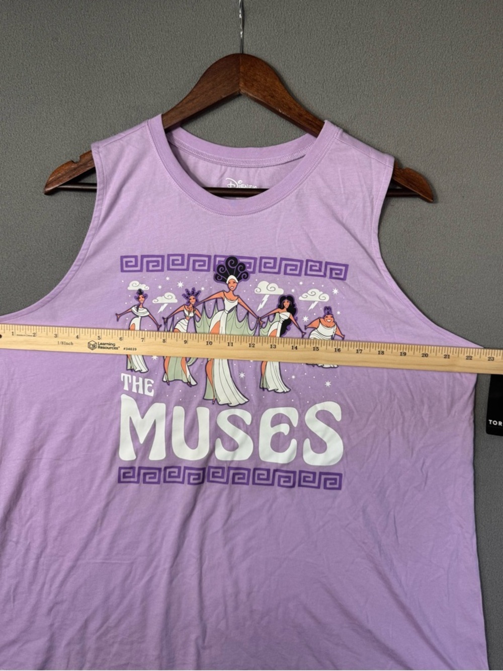Disney ‘The Muses’ Tank, Torrid, Lavender Graphic Muscle Tank, NWT(small flaw) - Picture 9 of 16